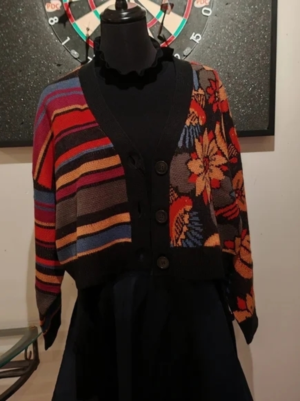 Farm Rio Macaw Ballet Stripes Cardigan M - Picture 9 of 13